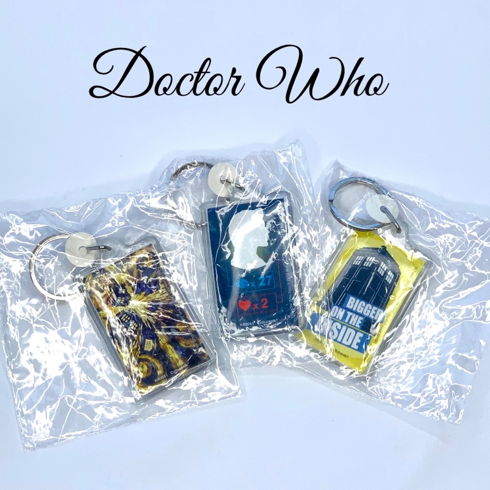 DOCTOR WHO KEYCHAIN BUNDLE SET OF 3 BRAND NEW